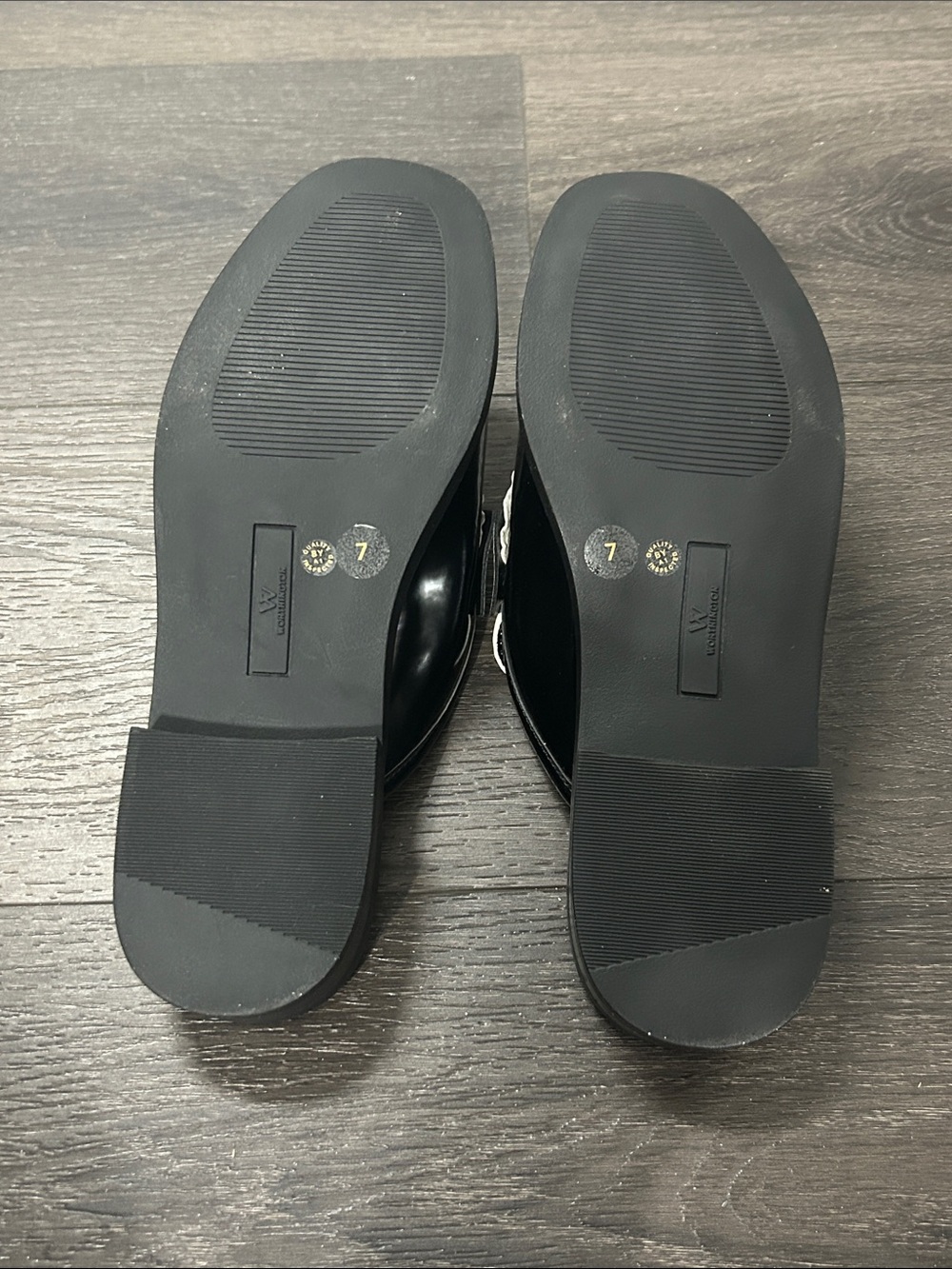 Worthington Women’s Destin Slip-On Loafer Mules in Black and White - Picture 5 of 5
